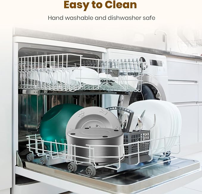 Dog Water Bowl No Spill,3L/101oz Stainless Steel Dog Water Bowl with Anti-Slip, Spill Proof Slobber Stopper No Drip Slow Drinking Dog Feeder for Sloppy Messy Drinkers