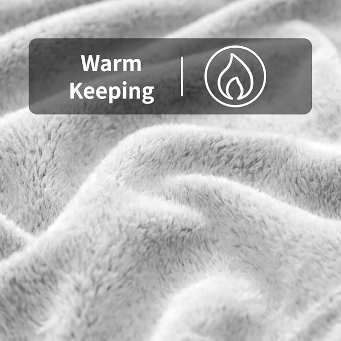 FY FIBER HOUSE Flannel Fleece Throw Blanket, Lightweight Cozy Plush Microfiber Bedspreads for Adults,90"X108",Grey Leopard