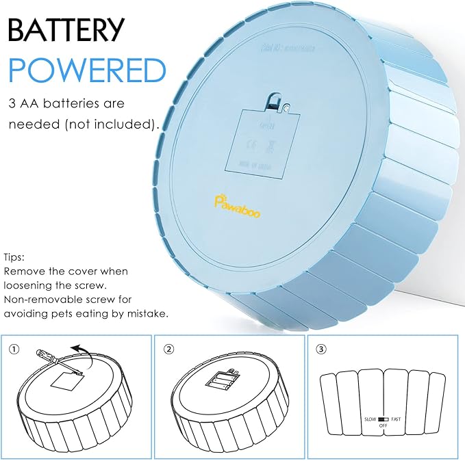 Pawaboo Interactive Cat Toy with Running Mouse, Electronic Motion Cat Toy Automatic Teaser for Indoor Cats, Pop and Play Hide Seek Cats Toys Hunting Mouse for Pet Kitten Play Fun Exercise, Blue