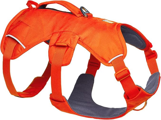 Ruffwear, Web Master, Multi-Use Support Dog Harness, Hiking and Trail Running, Service and Working, Everyday Wear, Blaze Orange, X-Small