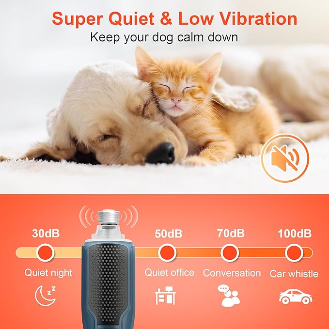 Dog Nail Grinder 7-Speed & 360° LED Light, Professional Pet Nail Grinder for Dogs and Cats, Electric Dog Nail Trimmer Painless Paws Grooming & Smoothing Tool for Large Small Dogs Cats Pets