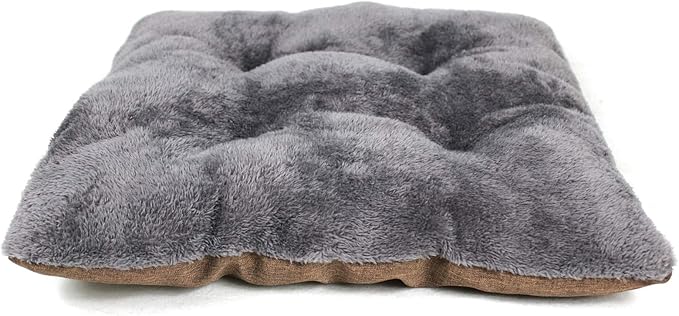 Winsterch Cat Bed Cave for Indoor Cats,Calming Cat Tent Cave Bed for Cats,Small Dogs, Puppy, Kitty, Kitten Bed,Cat House (18.5'' x 18.5'' x 15.8'', Brown)