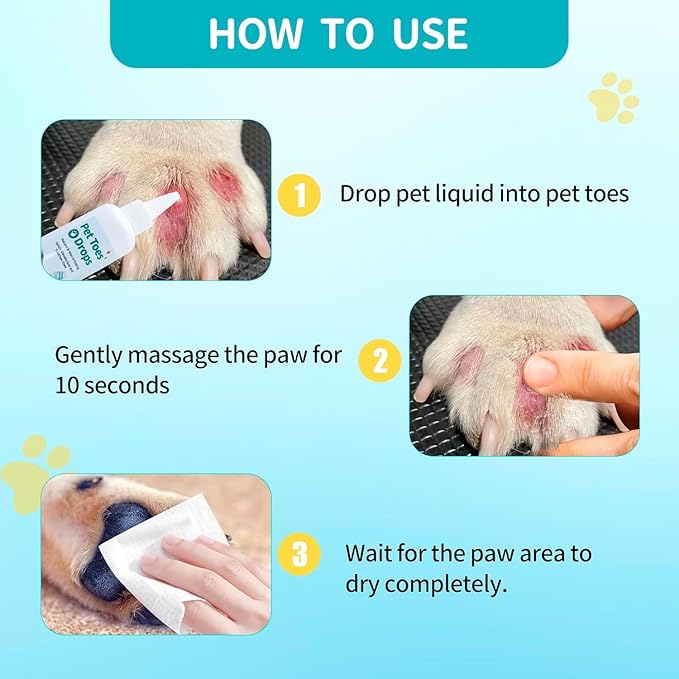 Dog Paw Cleaning Solution, Dog Paw Cleaner, 3.4 FL Oz Pet Paw Cleaner, Pleasant Smell Dog Foot Cleaner, No Rinse Dog Paw Washer, Deep Clean Paw Cleaner for Dogs and Cats