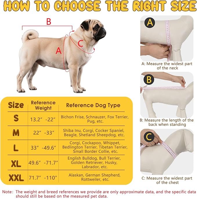 Dog Raincoat: Dog Rain Jacket with Reflective Harness & Removable Hood | Waterproof Dogs Rain Coat Poncho for Large Medium Small Dogs Puppies (Yellow - S)