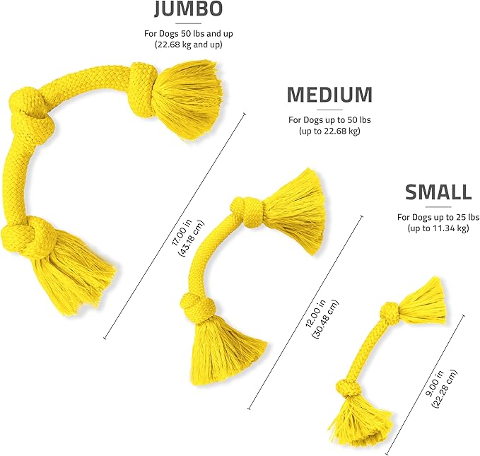 Playology Dog Toys | Dri-Tech Rope Toy Tug of War Rope for Aggressive Chewers | Medium Chicken Scented Toy - Easy to Clean and Made from Non Toxic Materials