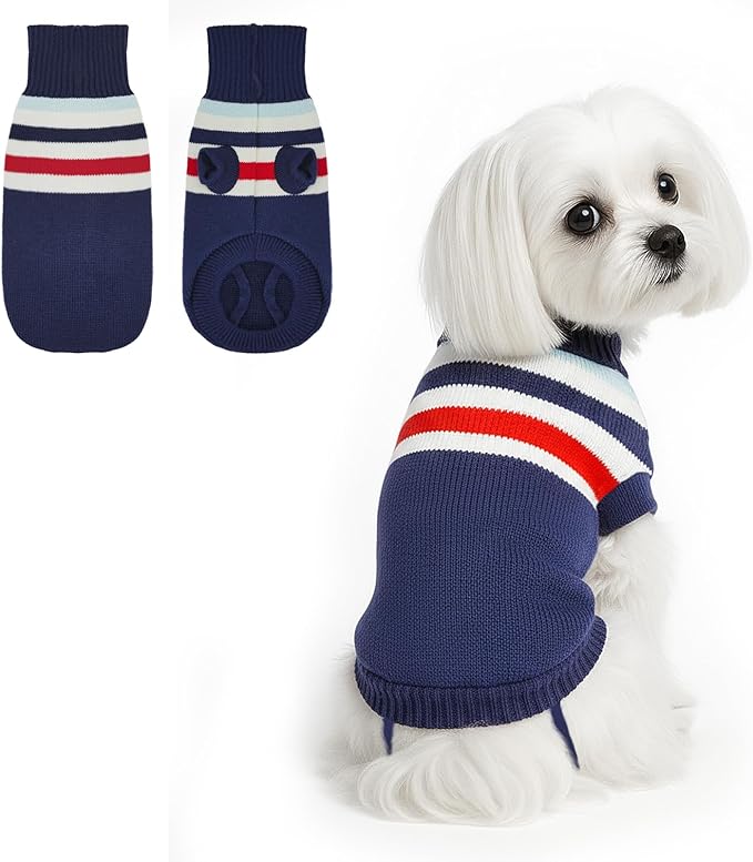 Dog Sweater Small Winter Clothes Sweaters pet Warm Puppy Medium Fleece Soft Turtleneck Pullover Large Girl Frenchie Clothes Puppy Clothes for Small Dogs Girl