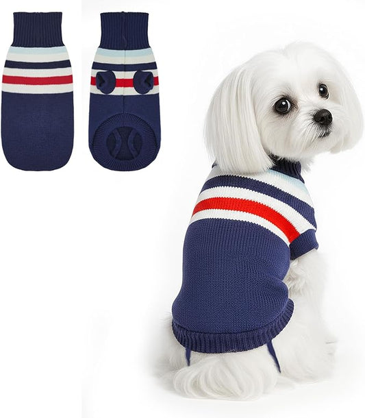 Dog Sweater Small Winter Clothes Sweaters pet Warm Puppy Medium Fleece Soft Turtleneck Pullover Large Girl Frenchie Clothes Puppy Clothes for Small Dogs Girl