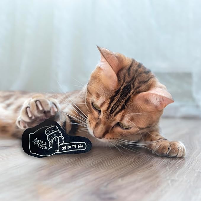 Best Plush CAT Toy - NBA SAN Antonio Spurs Complete Set of 3 Piece Cat Toys Filled with Fresh Catnip. Incl: 1 Jersey Cat Toy, 1 Basketball Cat Toy with Feathers & 1#1 Fan Cat Toy. Beautiful Team Logo