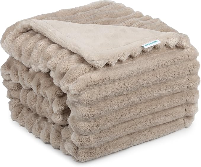 Waterproof Dog Blanket, Soft Fleece Blanket for Couch Protector, Reversible Pet Blankets Furniture Protector Cover for Small Medium Large Dogs Cats (Line, 30"x40")