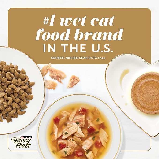 Fancy Feast Gems Pate Cat Food Mousse With Chicken and a Halo of Savory Gravy Cat Food - (Pack of 8) 4 oz. Boxes