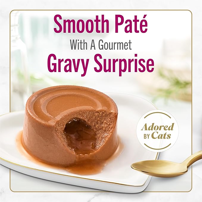 Purina Fancy Feast Savory Centers With Salmon Wet Cat Food Pate with Gourmet Gravy Center - (Pack of 24) 3 oz. Cans