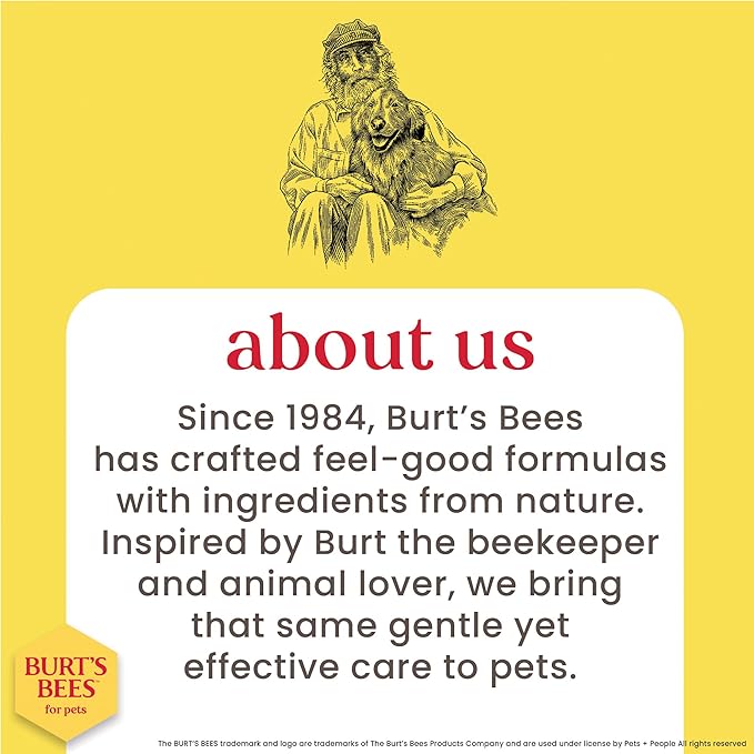 Burt's Bees for Pets Tearless Puppy Shampoo with Buttermilk, 95% Natural Origin Formulas, Shampoo for Puppies - Gentle Dog and Puppy Shampoo Tear Free, Best Puppy Shampoo Tearless, 32 oz