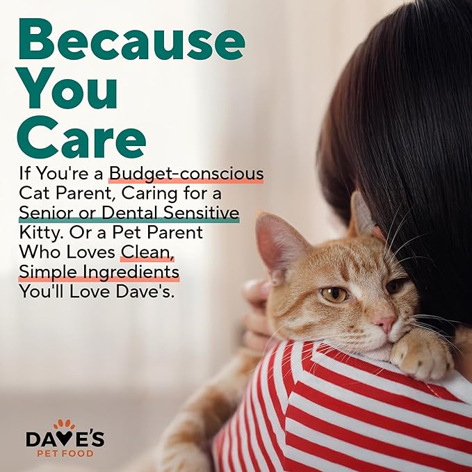 Dave's Pet Food Grain Free Canned Cat Food (Turkey & Giblets Pate), Made in USA Naturally Healthy Canned, Canned Pate, 12.5 oz Cans (12 Pack)