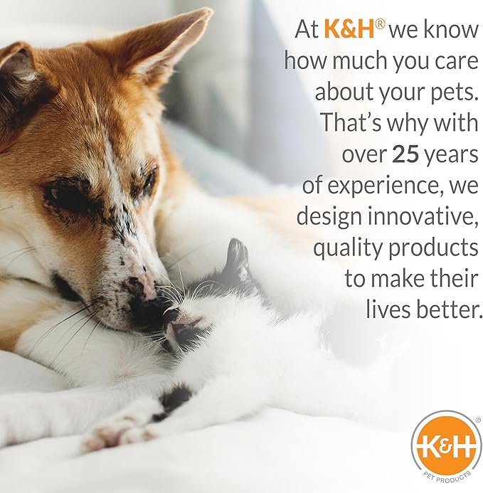 K&H Pet Products Pet Bed Warmer, Turn Any Pet Bed Into a Heated Cat or Dog Bed, Waterproof Indoor Heated Warming Pad Insert, Automatic Temperature, Safety Listed - Small 9 X 8.5in Tan (Pack of 12)