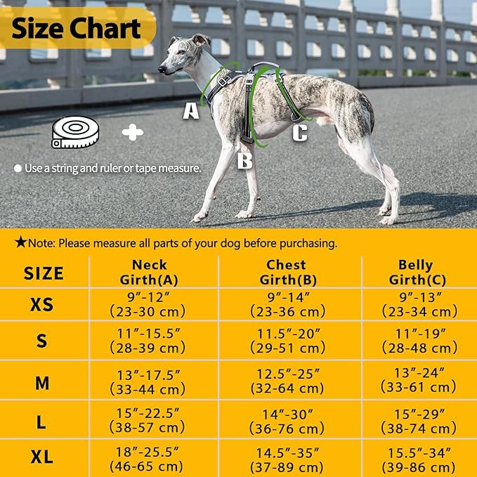 Huntboo Escape Proof Dog Harness, Secure Dog Harness No Escape, Fully Reflective Harness with Handle, Breathable, Durable, Adjustable Vest for Small Dogs Walking, Training, and Running Gear (Black,S)