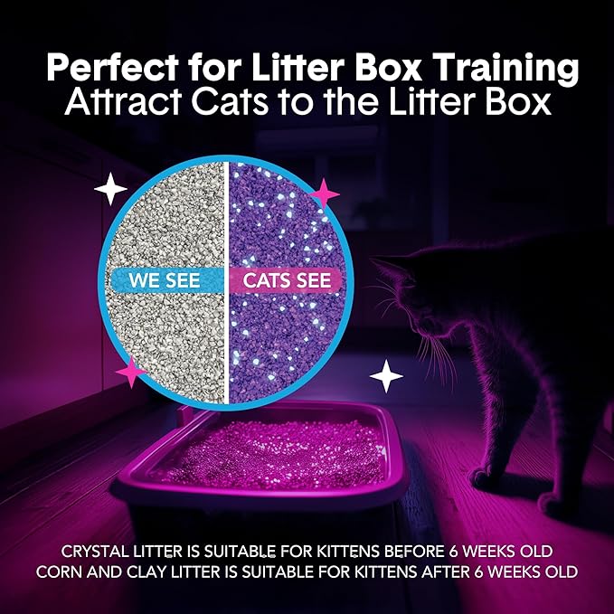 Boxie Glo Clumping Clay 30 Day Odor Control Cat Litter, 99.9% Dust-Free, Low Tracking, UV Light Attractant, 28 lb