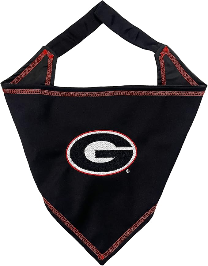 Pets First NCAA Georgia Bulldogs Tie Bandana, Large/x-Large. Dog Bandana Scarf Bib for Pet Cat Dog. The Ultimate Game-Day, Party Bandana (GA-3550-L-XL)