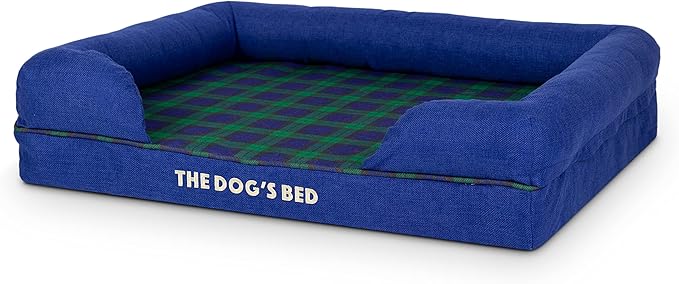 The Dog’s Bed, Med Black Watch Tartan, Memory Foam, Pain Relief: Arthritis, Hip & Elbow Dysplasia, Post Surgery, Lameness, Supportive, Calming, Waterproof Washable Cover