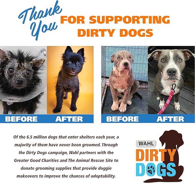 Wahl USA 4-in-1 Calming Pet Shampoo for Dogs with a Lavender Chamomile Scent – Cleans, Conditions, Detangles, & Moisturizes - Pet Friendly Formula – 64 Oz - Model 821000-050