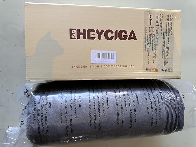 EHEYCIGA Washable Dog Beds for Large Dogs, Big Orthopedic Large Dog Bed with Removable Cover, Durable Pet Bed Dog Mat Mattress Cushion, Grey(36 x 27)