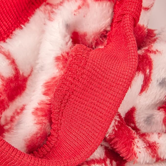 Dog Sweater, 2 Pack Dog Sweaters for Small Dogs or Cats, Girl or Boy, Warm Dog Clothes Shirt Coat for Winter Christmas (Christmas Red, White, X-Small)