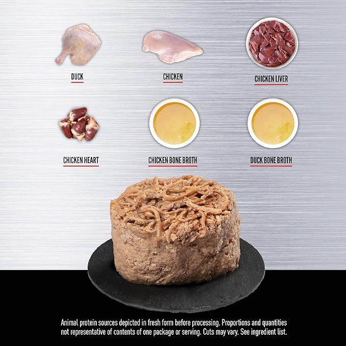 ORIJEN Premium Pate Wet Cat Food in Bone Broth Duck & Chicken Entrée 3oz Cans (24 Count)