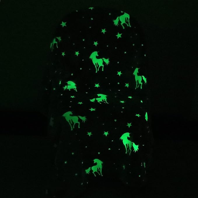 Glow in The Dark Blanket Unicorns Gifts for Girls,Toys for 2 3 4 5 6 7 8 9 10 Year Old Girl Gifts,Soft Kids Blankets for Christmas Halloween Birthday Valentines Gifts,50"x60"