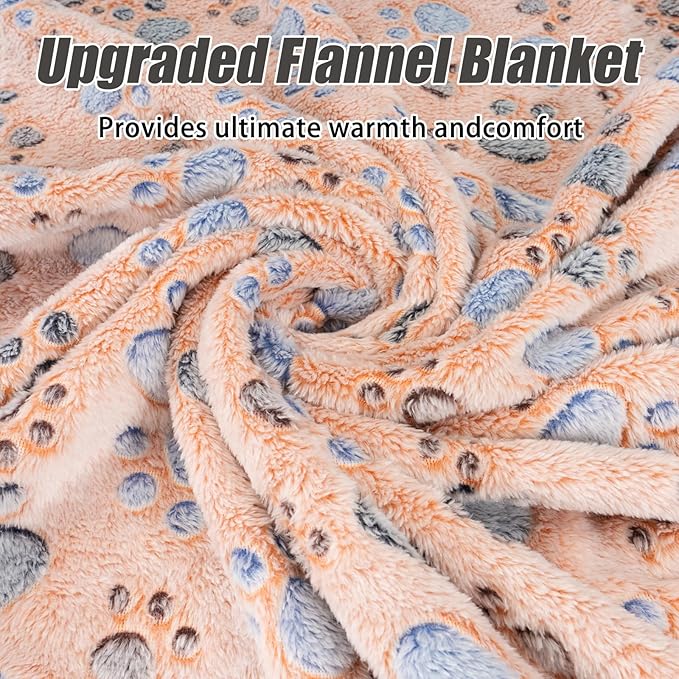 Rezutan 1 Pack 3 Blankets for Dogs, Dog Blanket for Small Pet Cat, Premium Soft Fluffy Suitable for Dog Kennels & Beds, Gifts Puppy Blanket Essentials, 30x20inch, Brown