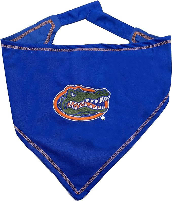 Pets First NCAA Florida Gators Tie Bandana, Small/Medium. Dog Bandana Scarf Bib for Pet Cat Dog. The Ultimate Game-Day, Party Bandana (FL-3550-S-M)