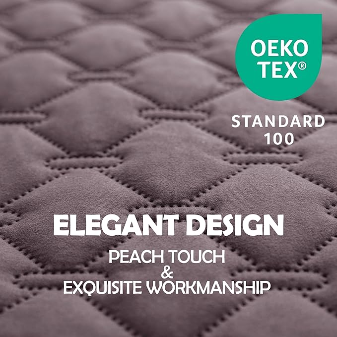 gogobunny 100% Double Sided Waterproof Dog Blanket Soft Pet Bed Cover Reversible Protect Furniture Couch Sofa Car for Puppy Large Dog Cat (Dark Sea Fog/Light Sea Fog, 68x82 Inch (Pack of 1))