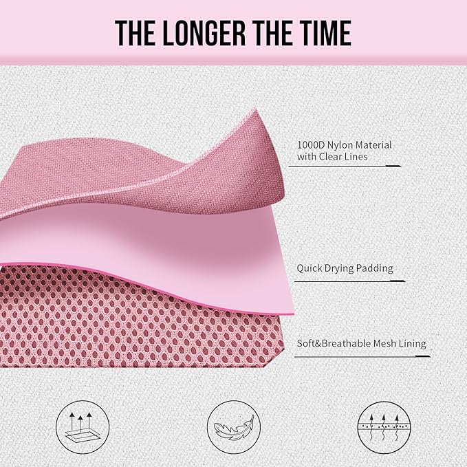 OneTigris Tactical Dog Harness Vest,No-Pull Service Dog Vest with Hook & Loop Panels,Adjustable Dog Vest Harness for Walking Hiking Training(Pink,M)