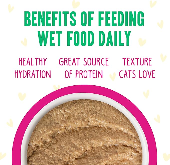 Weruva B.F.F. Play - Best Feline Friend Paté Lovers, Aw Yeah!, Fowl Play Yellow Patés Variety Pack, 2.8oz Can (Pack of 18)