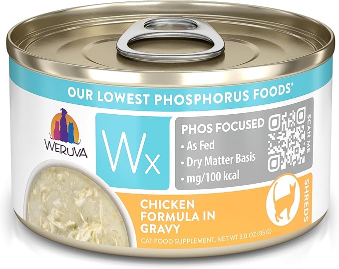 Weruva Wx Phos Focused Natural Wet Cat Food, Our Lowest Phosphorus Formulas