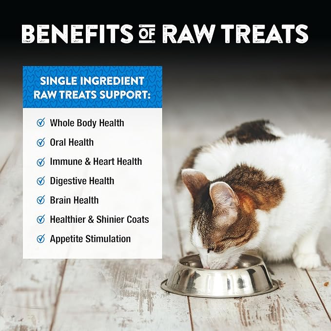 Northwest Naturals Raw Rewards Freeze-Dried Chicken Heart Treats for Dogs and Cats - Bite-Sized Pieces - Healthy, 1 Ingredient, Human Grade Pet Food, All Natural, Proudly Made in USA, 3 Oz
