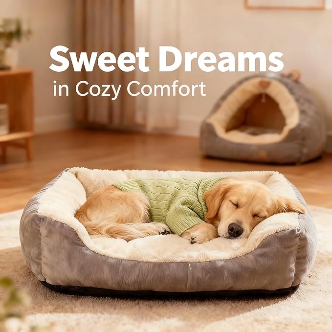 Medium/Large Dog Sweater, Warm Dog Winter Coat w/Sleeves, Comfortable High Neck Premium Dog Clothes for Golden Retriever-Best for Holidays, Daily Walks XXL Light Green