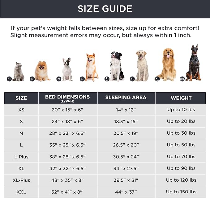 Bedsure Orthopedic Dog Beds for Small Dogs - Washable Small Dog Cat Bed Waterproof, Comfort Pet Couch Sofa with Washable Removable Cover, Pets Bed with Nonskid Bottom, Ivory, 24"
