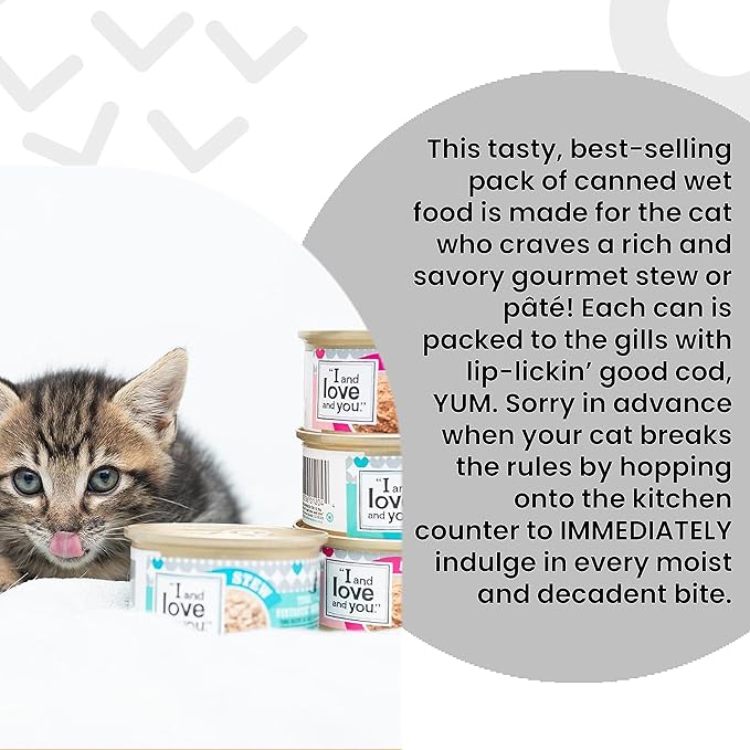 I and love and you Wet Cat Food - Chicken Me Out Pâté - Chicken Recipe, Grain Free, Filler Free, 3oz Pack of 24 Cans