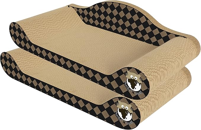 Cat Scratcher - Lounge - Checker Board - 2 Pack