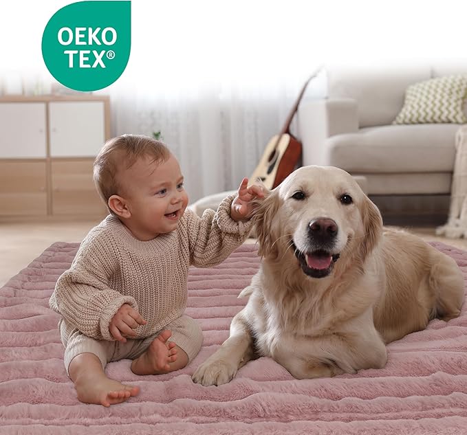 Waterproof Dog Blanket for Couch, Luxury Plush Washable Large Dogs Blankets for Furniture Protection, Super Soft Calming Pet Blanket for Indoors (Grey, 50"x60")