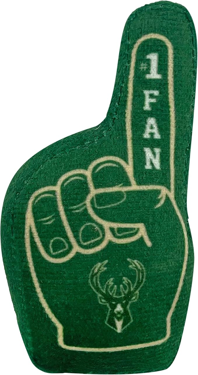 Best Plush CAT Toy NBA Milwaukee Bucks Complete Set of 3 Piece Cat Toys Filled with Fresh Catnip. Includes: 1 Jersey Cat Toy, 1 Basketball Cat Toy with Feathers & 1#1 Fan Cat Toy. Beautiful Team Logo