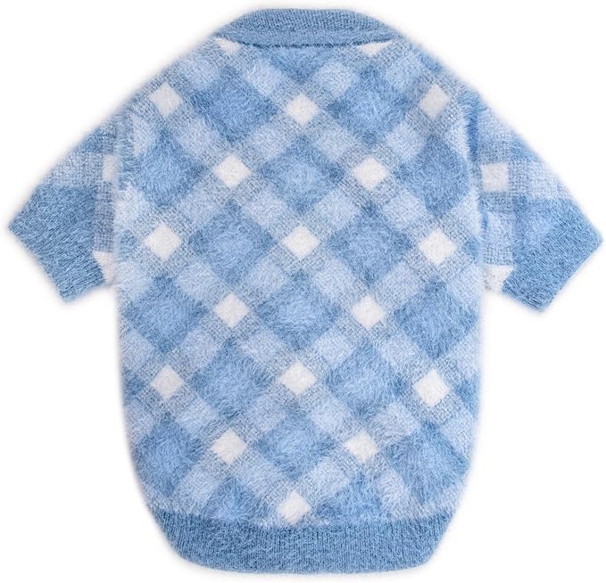 Dog Sweater, Dog Sweaters for Small Dogs, 2, 3 Pack Warm Soft Pet Clothes for Puppy, Medium Large Cat, Dogs Girl or Boy, Dog Shirt for Winter Christmas (Blue, Large)