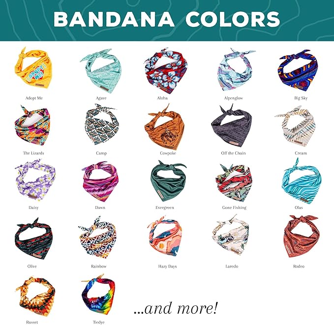 Wilderdog Dog Bandana with Lightweight Quick Drying Poly-Blend Mesh Material in Dawn