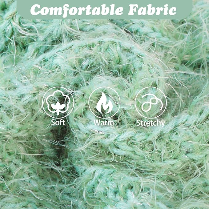 Turtleneck Small Dog Sweaters - Classic Cable Knitwear Winter Coat for Small Medium Dogs Male Female Puppy Dog Cold Weather Clothes Girls Boys, Green, M