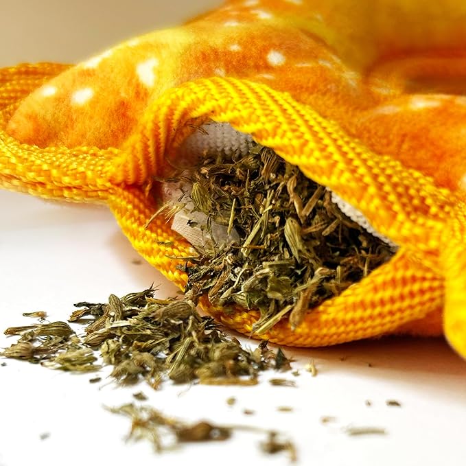 Doggijuana Tuffer Chewer Mini Plush Dog Toy | Funny Dog Toy Plush with Juananip Catnip for Dogs | Calming Aid for Dogs | Interactive Squeaky Chew Toy for Play (Pretzel Ring)