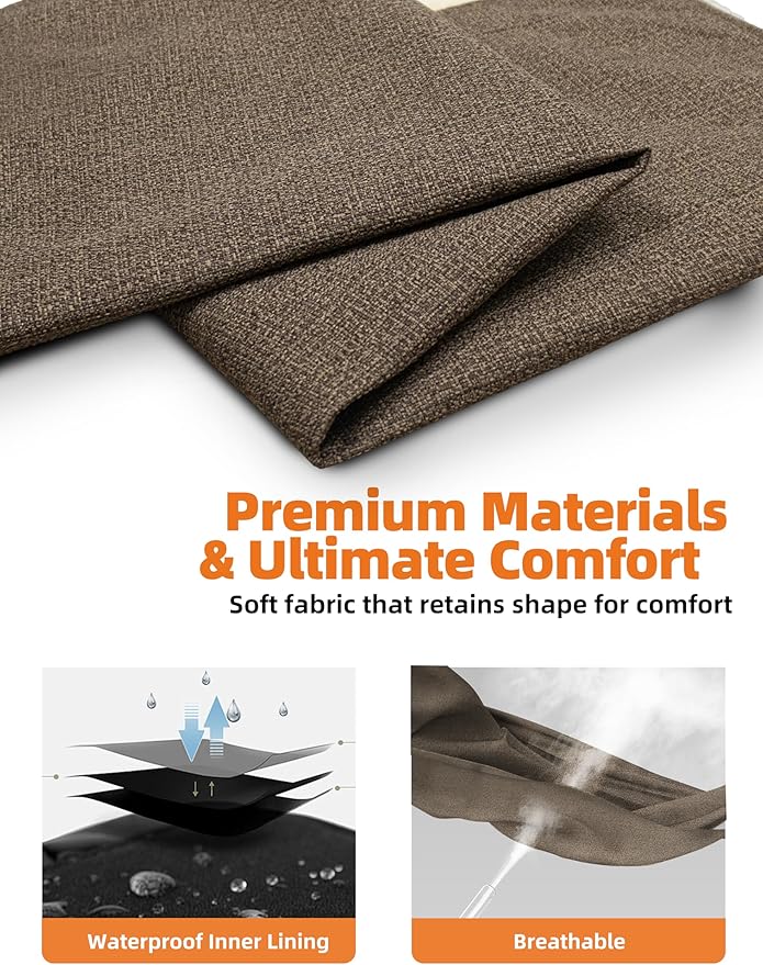 Sytopia 42" Indestructible Dog Bed Extra Large Sized Dog, Chew Proof Waterproof Pet Bed, Washable, Orthopedic, Outdoor Crate Pad, Supports up to 100 lbs, Caramel