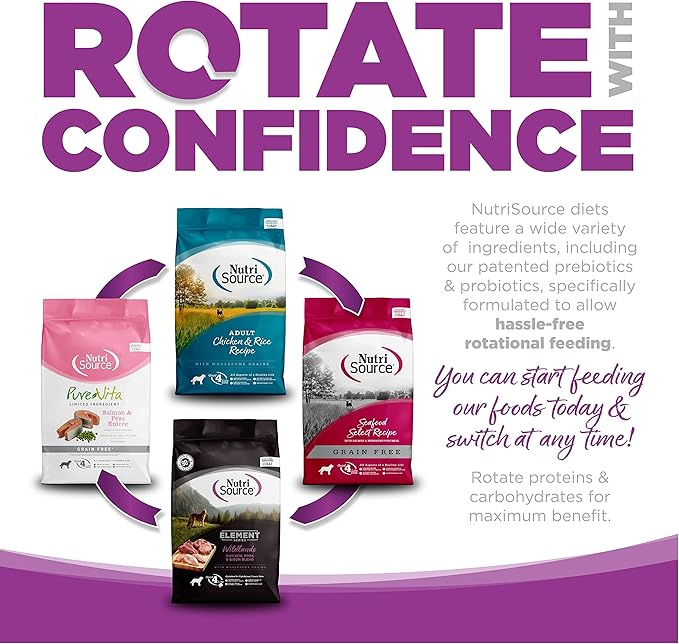 NutriSource Grain-Free Puppy Food, Large Breed, Made with Turkey, Whitefish and Menhaden Fish Meal, Large Breed Puppy, 30LB, Dry Dog Food