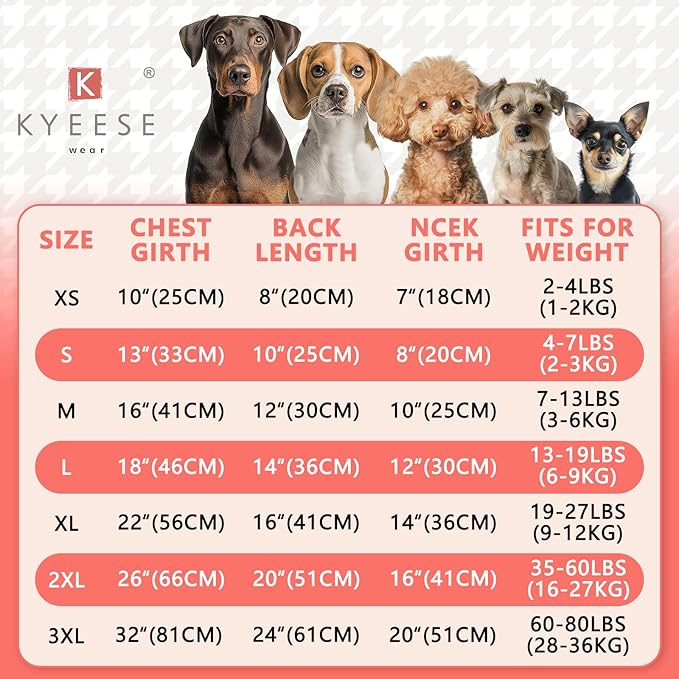 KYEESE Dog Sweater Warm Comfy Pet Coats Stretchy Knitwear Pullover Dog Sweaters for Large Dogs Thick Dogs Clothes Soft Turtleneck Pet Sweater Dress with Bowtie for Cold Weather Winter