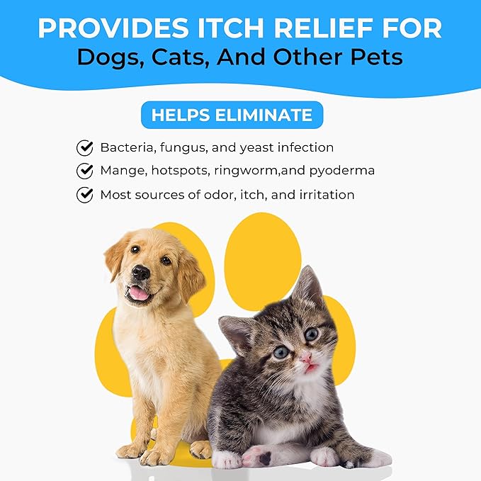 Smiling Paws Pets Medicated Waterless Shampoo