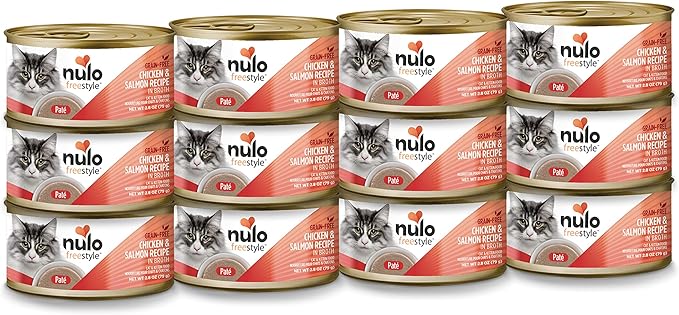 Nulo Freestyle Cat & Kitten Wet Pate Canned Cat Food, Premium All Natural Grain-Free, with 5 High Animal-Based Proteins and Vitamins to Support a Healthy Immune System and Lifestyle