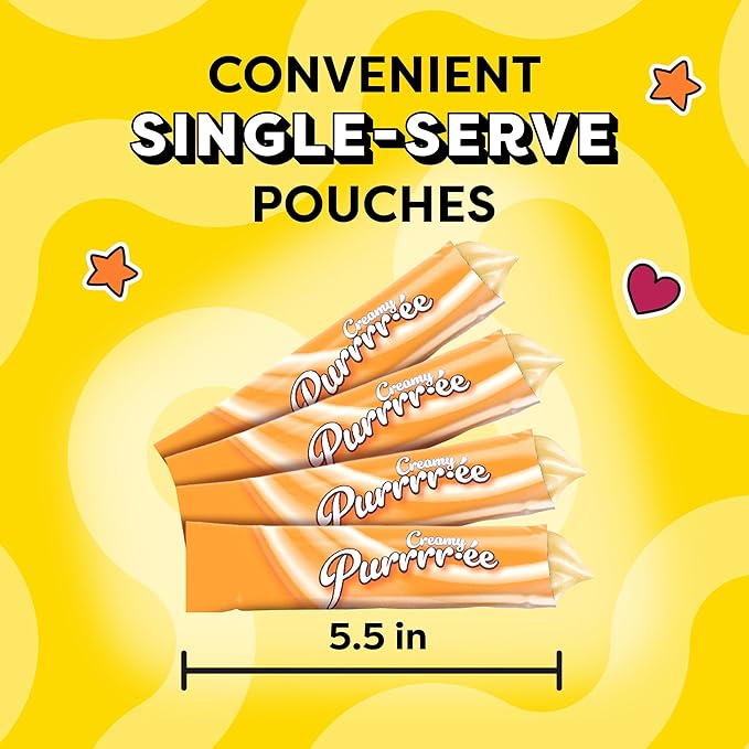 Temptations Creamy Puree Squeezable Lickable Wet Cat Treat Variety Pack, 0.42 oz. Tubes, 24 Count